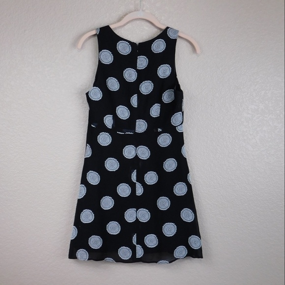 Nicole Miller Black and White Print Lined Dress - Picture 3 of 4